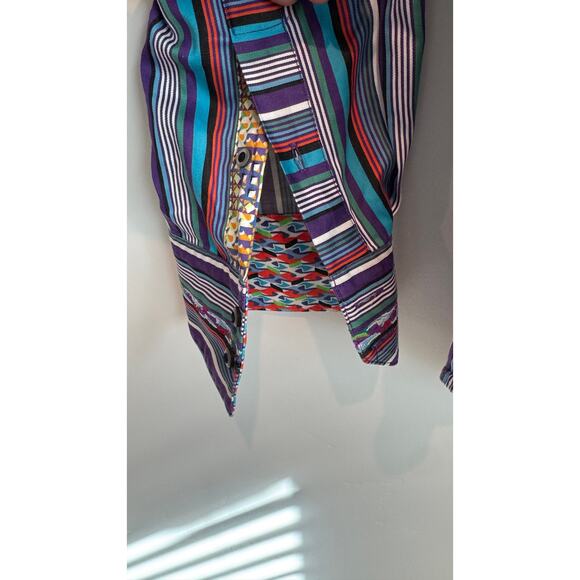 Robert Graham Multicolor Stripe Button-Down Shirt – Size XL - Picture 5 of 10